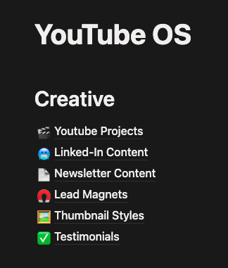 Notion workspace and content systems